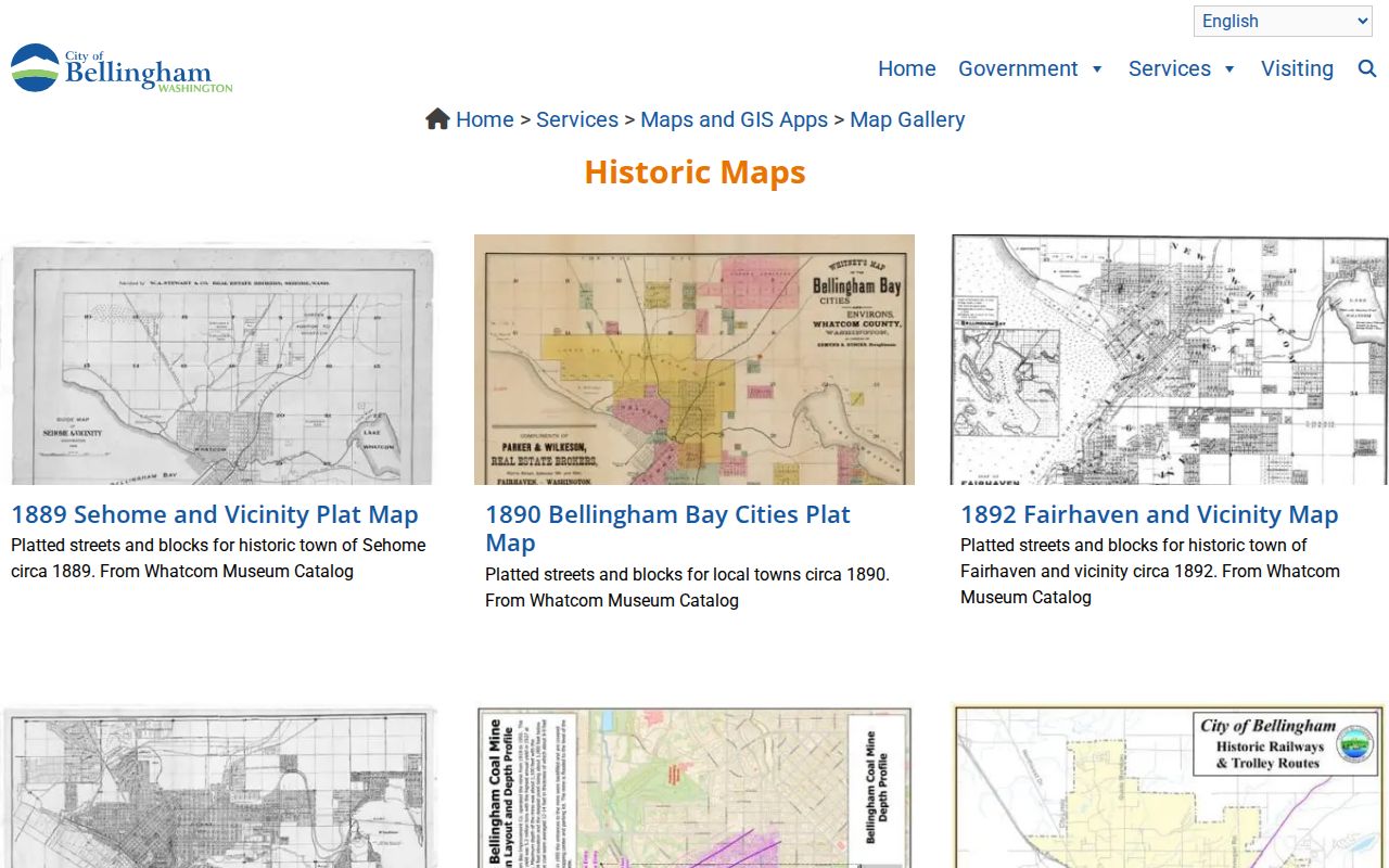 Whatcom County people search historic Bellingham maps